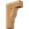 Ekena Millwork Funston Block Rough Sawn Bracket, Western Red Cedar, 6"W x 18"D x 26"H BKT06X18X26FST05RWR - alternate 1
